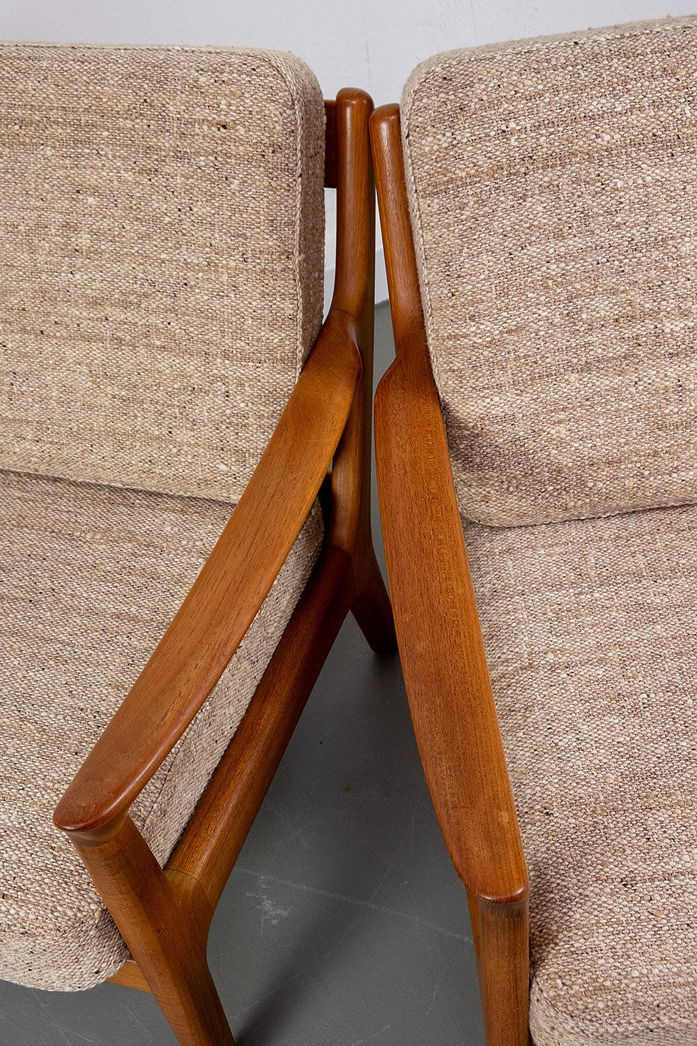Vintage teak lounge chair by Juul Kristensen, 1960s