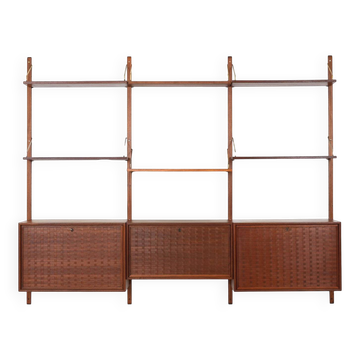 Étagère en teck, design danois, années 1960, designer : Poul Cadovius