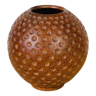 Vase boule grès déco vintage