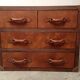 Wooden and leather dresser
