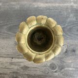 Antique chiselled bronze candlestick