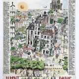 Poster of ecologist candidates René DUMONT / Brice LALONDE with Friends of the Earth in Paris 1976