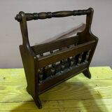 Vintage wooden magazine rack, Denmark