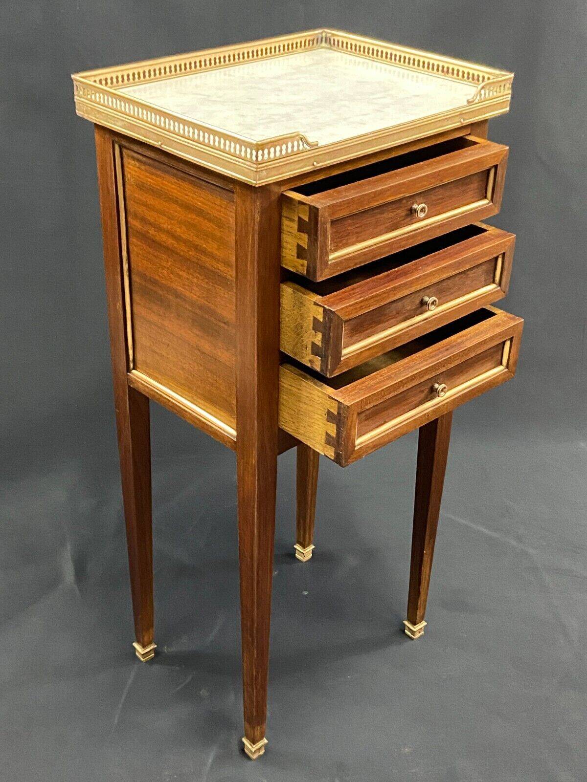 Bedside table end table side table mahogany console Louis XVI late 19th century