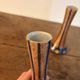 Pair of Soliflore Vases Faience HB Quimper Art Deco Decor 1930 Signed