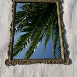 Antique bronze mirror