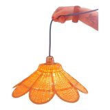 Rattan flower suspension