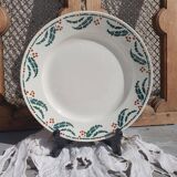 Assiettes lunéville houx