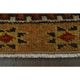 1970s vintage Turkish Oushak handmade wool cotton orange runner rug 103x330