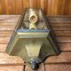 Old Brass Lantern Wall Lamp with Mirrored Background + Vintage Glass Plates