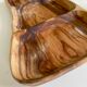 Plat en bois compartimenté