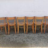 Wooden bistro chair 50s 60s