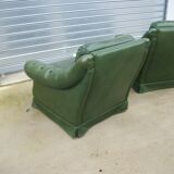 Pair of Schesterfield armchairs