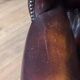 2x Chesterfield wingback armchair