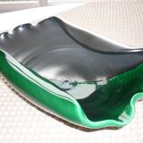 Green and black ceramic cup moist from the 1960s