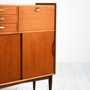 1950s Danish teak and brass cabinet