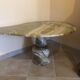 Free-form onyx coffee table