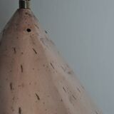 Cone shaped handmade pendant from Denmark, 1970s