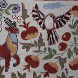 Hand knotted rug, vintage turkish rug 51x187 cm