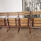 Theatre bench, folding seats