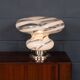 Vintage 20thc italian hand blown glass table lamp, murano c.1970