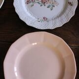 8 assiettes à dessert dépareillées