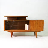 Large Mid-Century Modern Executive Desk with Sideboard by WK Möbel