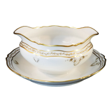 Porcelain sausage of Limoges giraud gilded hand painted