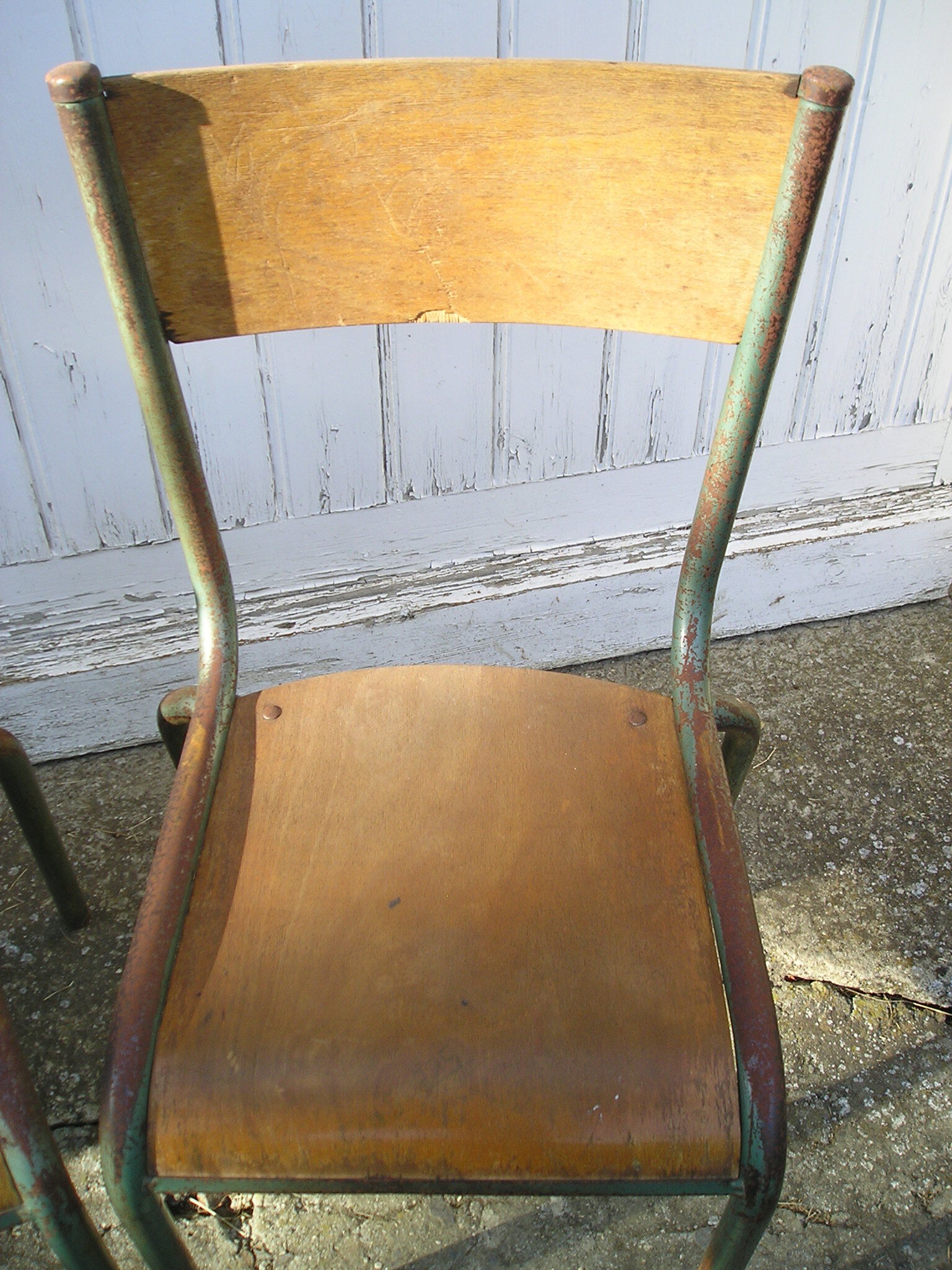 Pair of Mullca school chairs