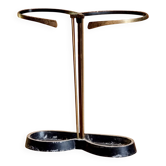 Sculptural Modernity Umbrella Stand in Brass, Austria Mid-Century Modern