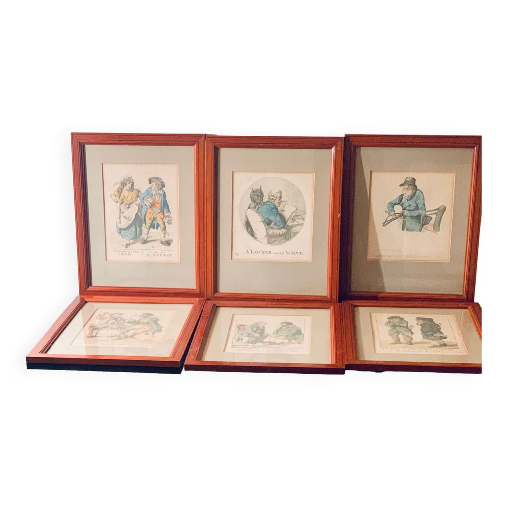 6 ( lot) Caricatures Robert Dighton | Selency