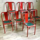 Set of 8 chairs Tolix T4