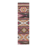 Vintage Turkish rug from Oushak, hand-woven 78x274 cm