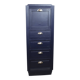 Art Deco midnight blue chest of drawers, 1950s France