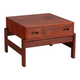 Illum Wikkelso side table in teak Hjorring Mobel Denmark 1960