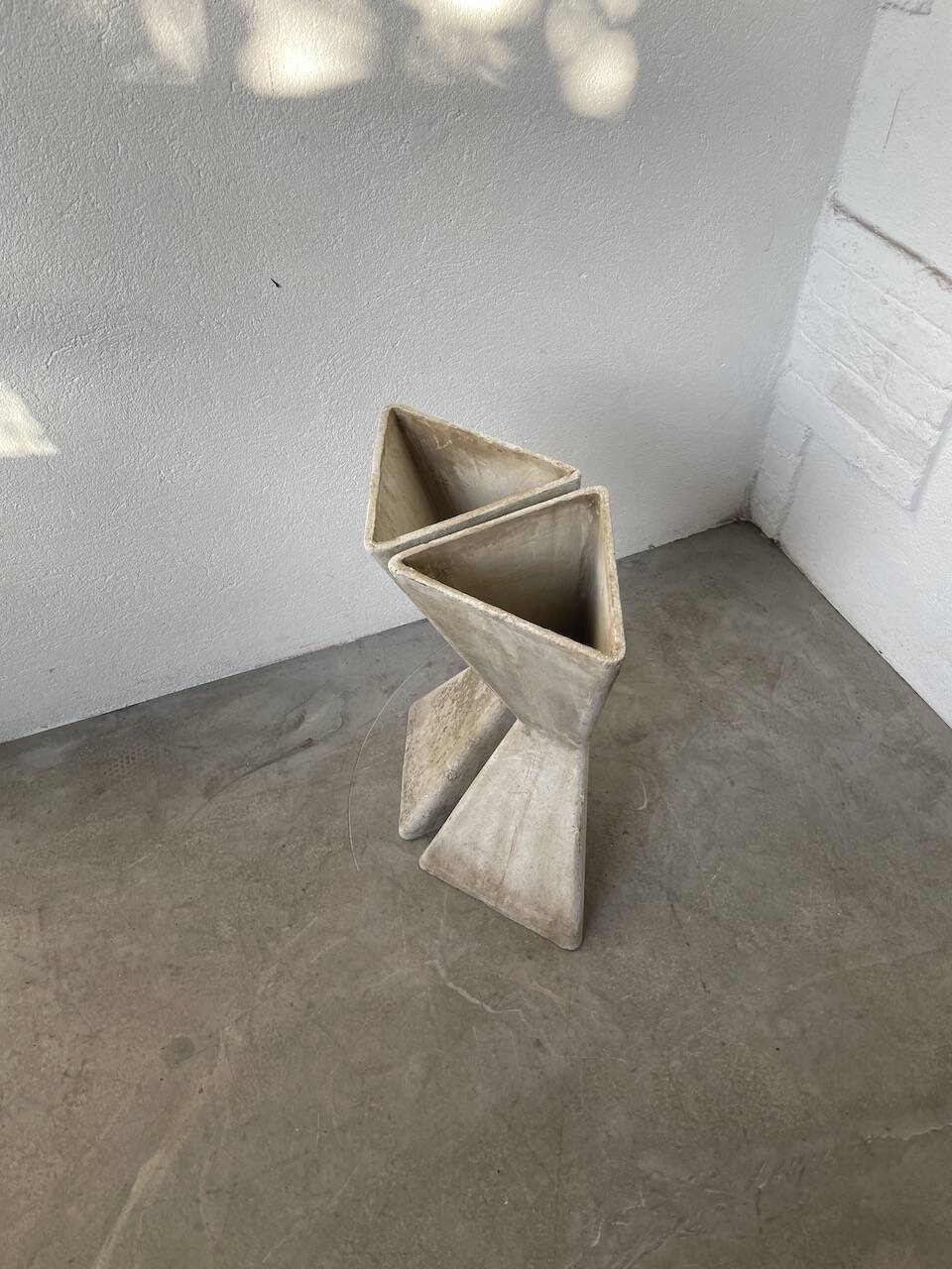 Planters jardinières fibrociment triangulaires