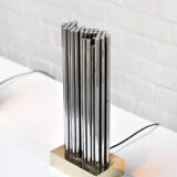 Pair of Brass & Metal Sculptural Lamps by Georges Mathias, Belgium 1970s