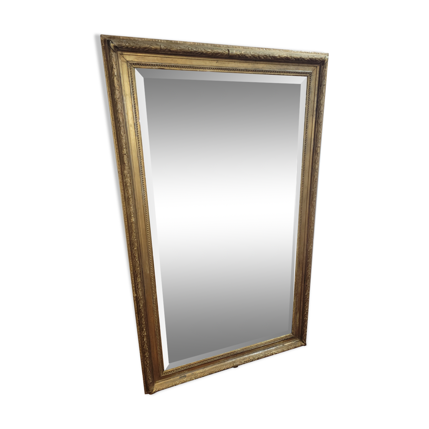 Old beveled mirror 153/91cms