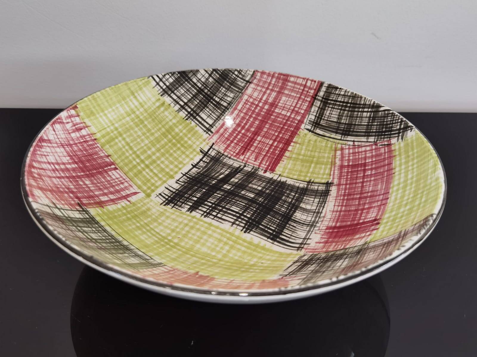 Sarreguemines promocolor France vintage hollow dish