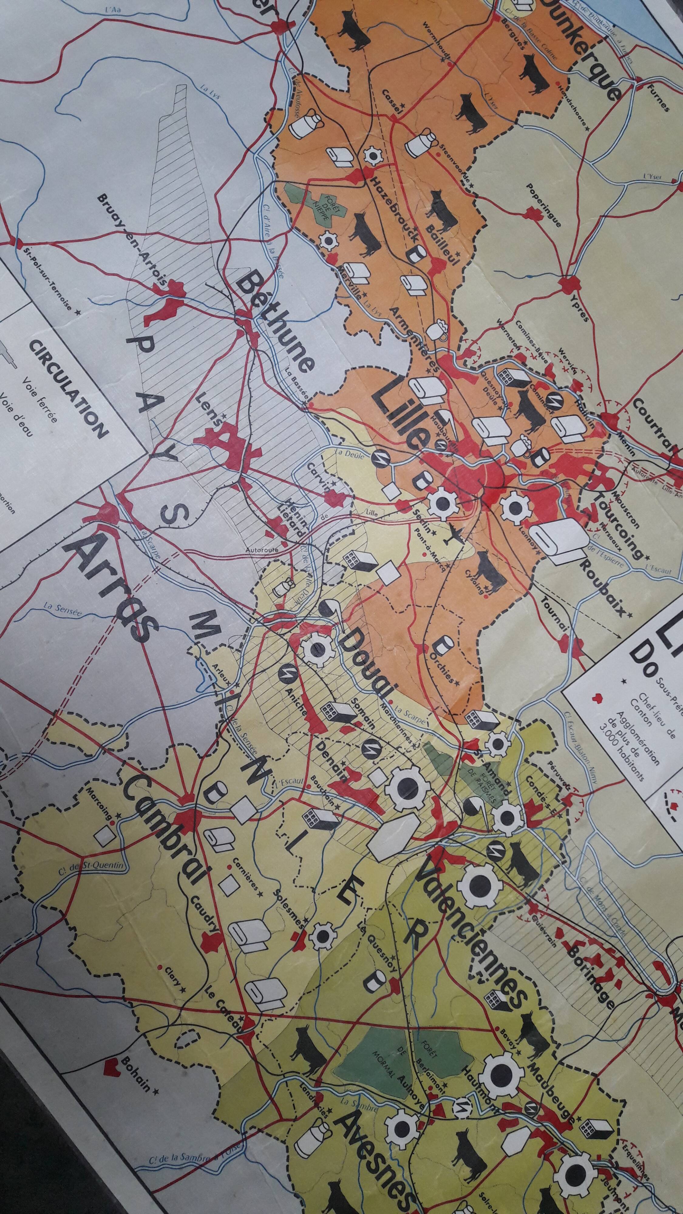 1962 North Single-sided Map