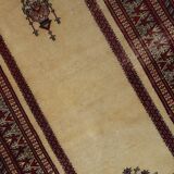 Tapis de Prière Vintage Lahore Pakistanais, Années 1960, Élégance et Tradit