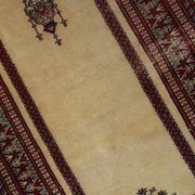 Tapis de Prière Vintage Lahore Pakistanais, Années 1960, Élégance et Tradit
