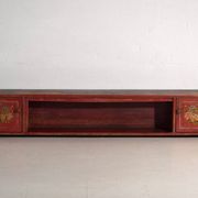 Antique low elm wood furniture – China, around 1900