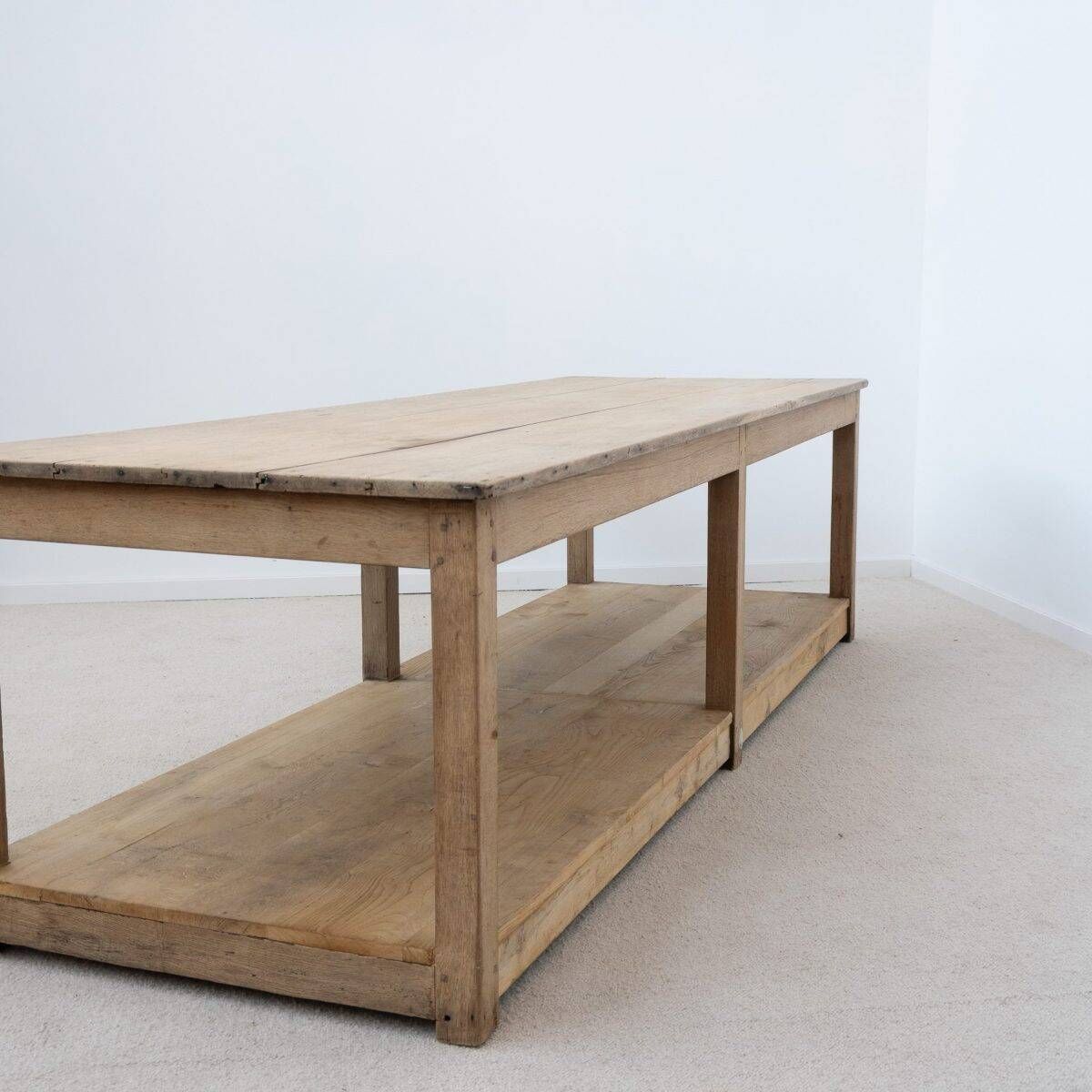 Grande table de drapier en chêne – début XXe siècle