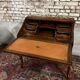 Sloping desk in natural wood and flower marquetry in louis xv style stamped mailfert