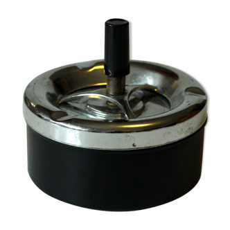Roulette ashtray made of metal, vintage from the 1960s