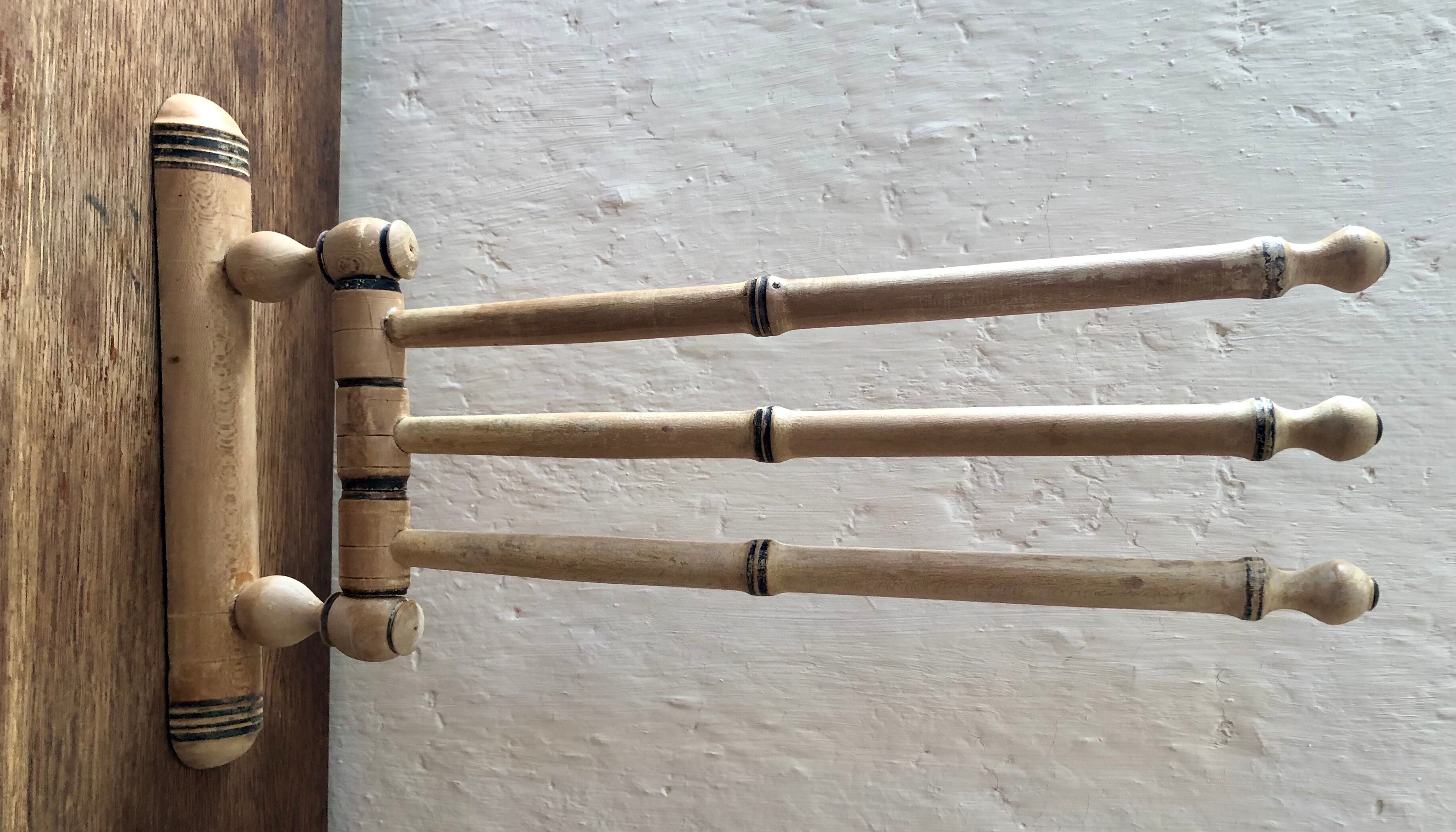 Old wall towel rack