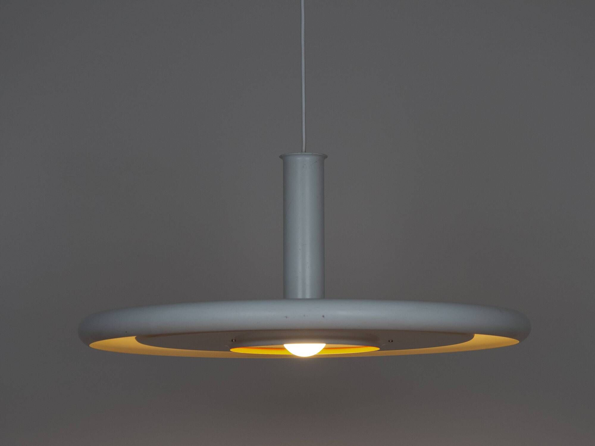 Danish vintage XL pendant lamp Optima by Hans Due, Fog og Morup, 1973