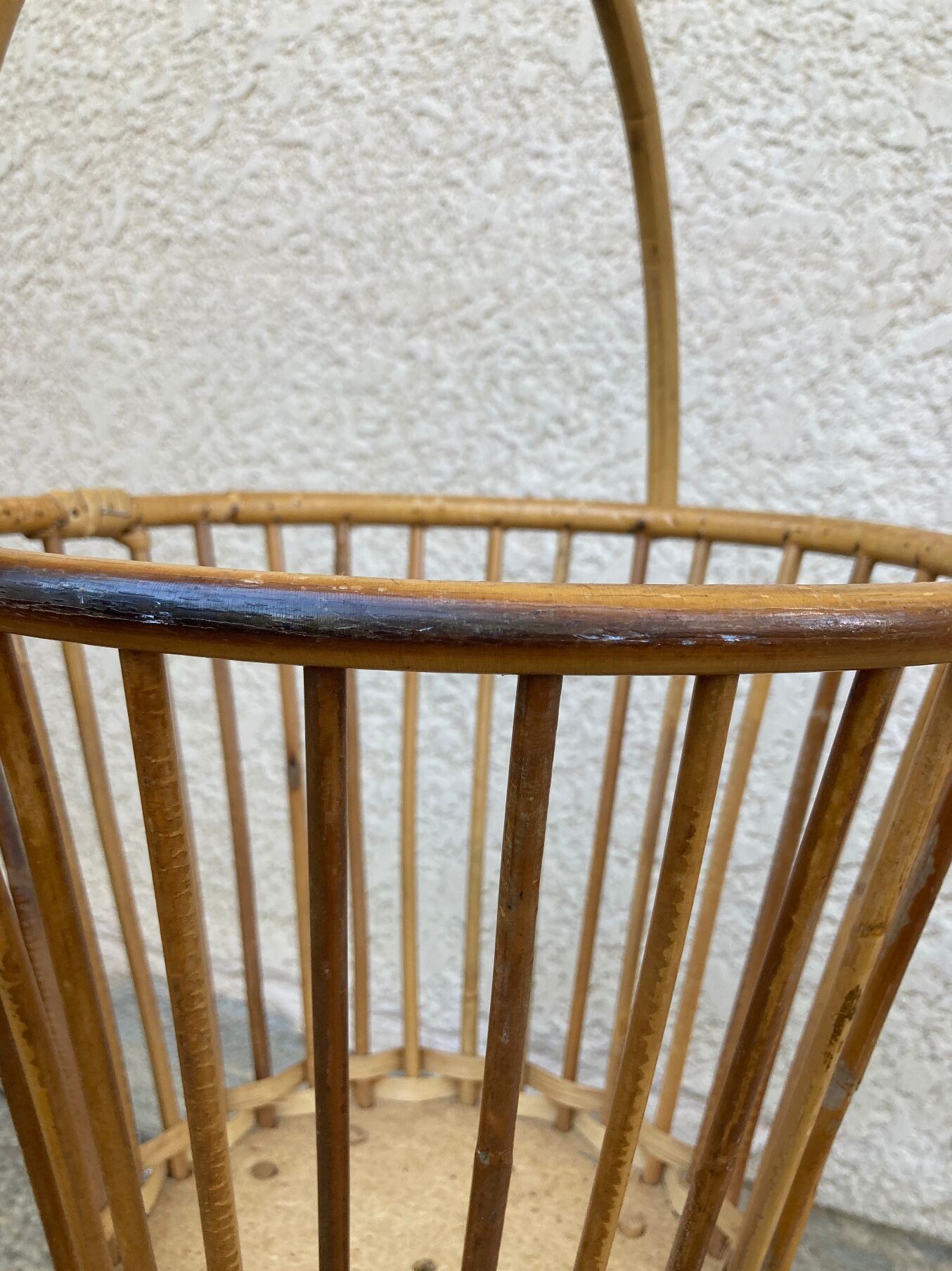 Vintage rattan worker