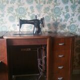 Furniture sewing old singer machine
